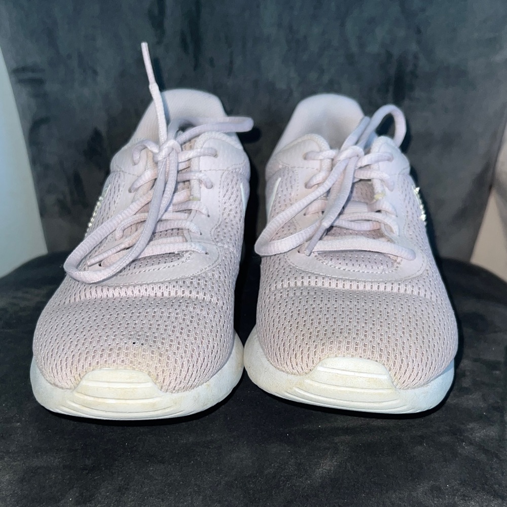 Rhinestone Nike Mauve Women's Sneakers with Silver Swoosh - Picture 6 of 13